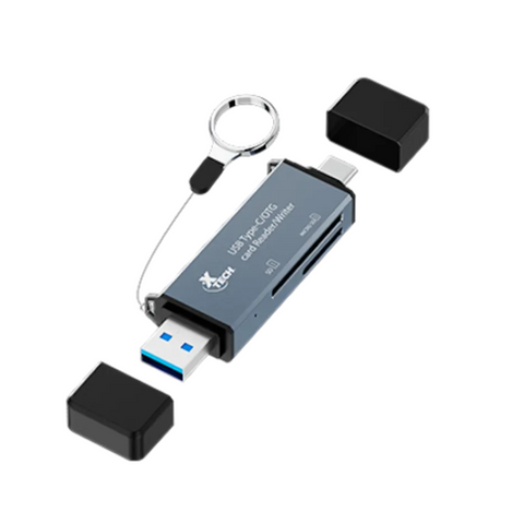 Lector de tarjetas 2 en 1 USB-C® / USB XTC-580