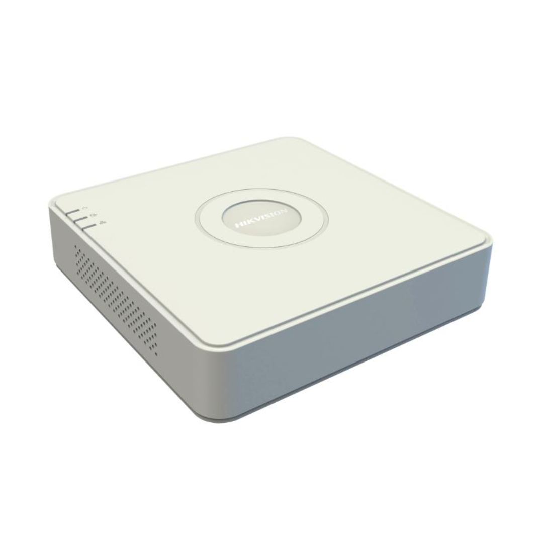 GRABADORA NVR PARA CAMARAS DE VIGILANCIA HIKVISION 4-CH IP.4-CH POE INTERFACE. H.265+. UP TO 6MP RECORDING. 1 SATA INTERFACE DS-7104NI-Q1/4P 303618112