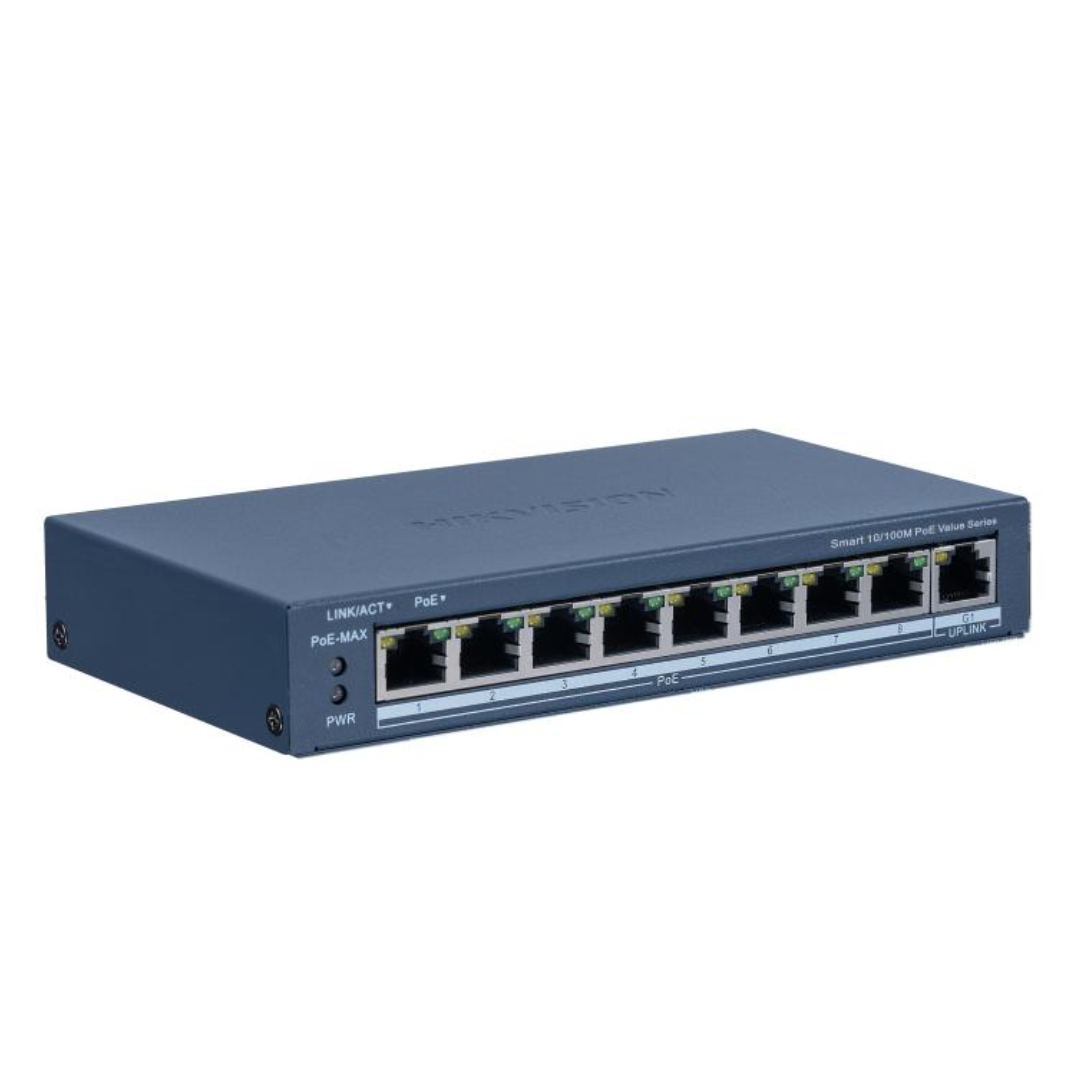 SWITCH HIKVISION DS-3E1309P-EI/M ADMINISTRABLE (O-STD) 301802705 POE 8 PUERTOS