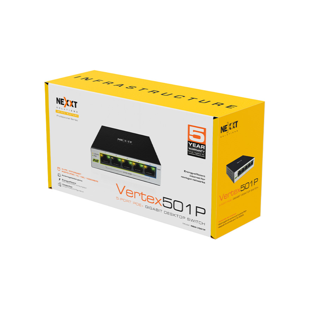 SWITCH NEXXT SOLUTIONS VERTEX 501 5 POE+NSW-V501P